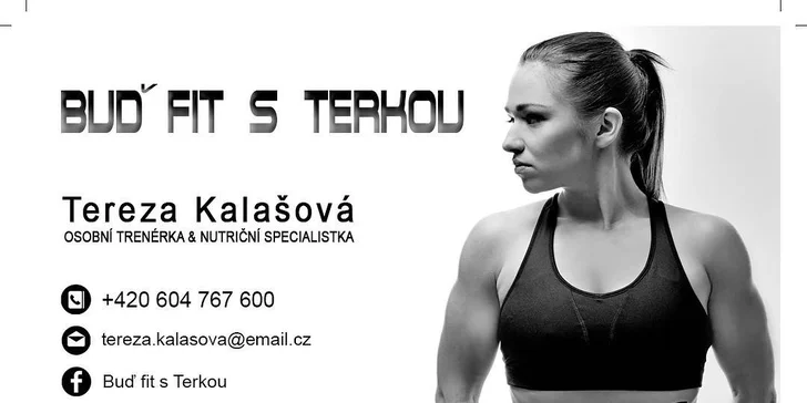 1, 6 nebo 12 lekcí s fitness trenérkou s možností konzultace výživy
