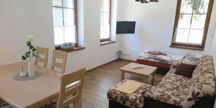 4denní pobyt v moderních apartmánech pár minut od skiareálu Lipno