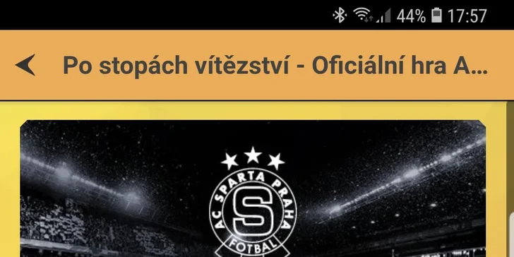 Venkovní úniková hra AC Sparta Praha Po stopách vítězství až pro 4 osoby