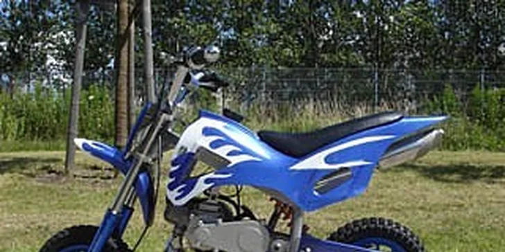 4999 Kč za cross motorku zn. Dirt bike 50cc v původní hodnotě 9999 Kč