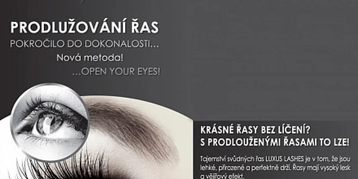 Hedvábné léto bez řasenky a rozmazaných očí - prodloužení řas