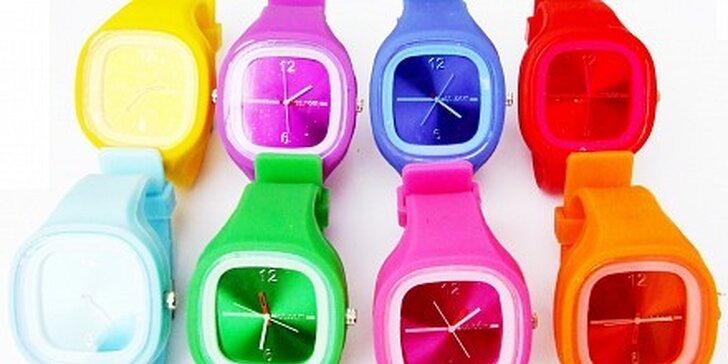 99 Kč za barevné silikonové hodinky v hodnotě 199 Kč