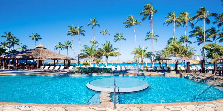Exotický 4* resort na Arubě: 6–13 nocí, all inclusive, 2 bazény, vířivka, lázně