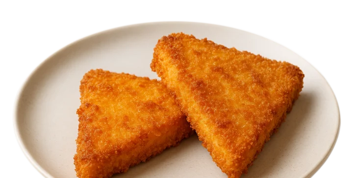 V nabídce je také 48% gouda obalená ve strouhance. 
