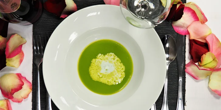 4chodové valentýnské menu s lososem, telecím i lahví prosecca: osobní vyzvednutí nebo dovoz