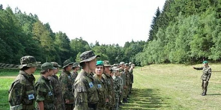 2500 Kč za letní airsoftový tábor s vojenskou tématikou v hodnotě 3500 Kč