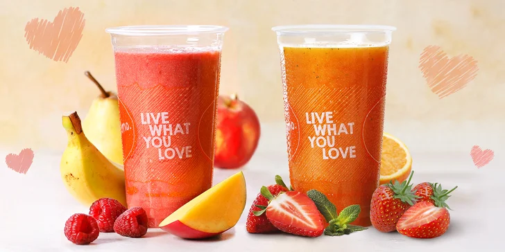 2× 0,5litrový drink Fruitisimo plný lásky a zdraví: Srdcovka nebo Amorek