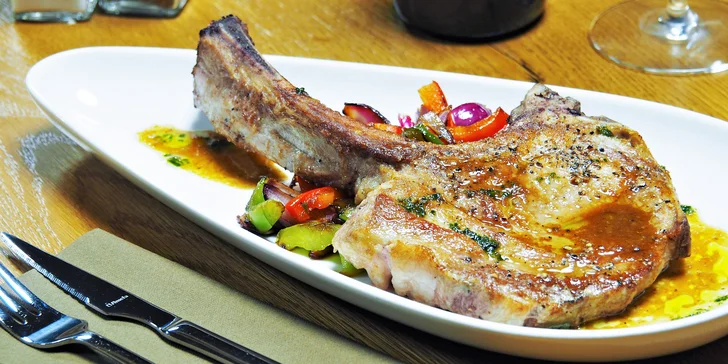 Degustační menu pro dva s kachním prsem nebo vepřovou kotletou