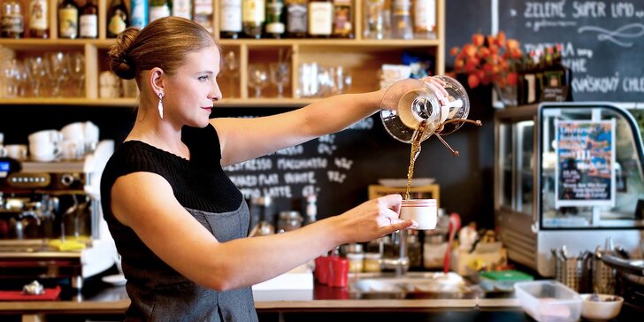 Příjemné chvilky: dvě kávy podle výběru ze 4 druhů nebo dvě kávy flat white