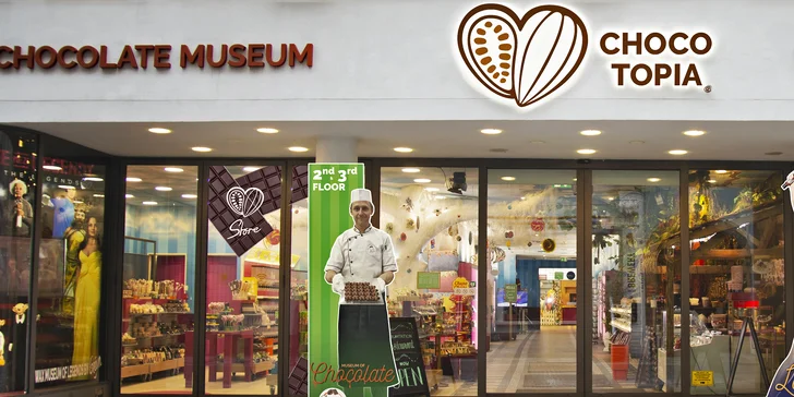 Vstup do Muzea čokolády Chocotopia vč. VR filmu pro děti, studenty i dospělé