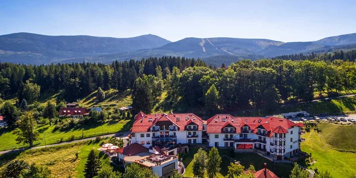 Božská relaxace s neomezeným wellness pod nejvyššími vrcholky Krkonoš