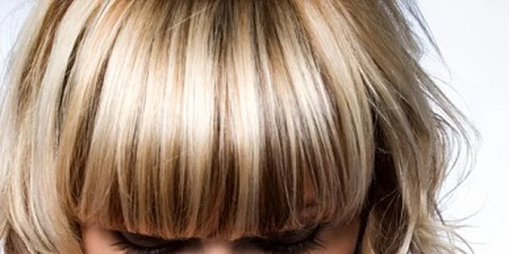 549 Kč za melírování, stříhání, foukání a finální styling v hodnotě 1050 Kč