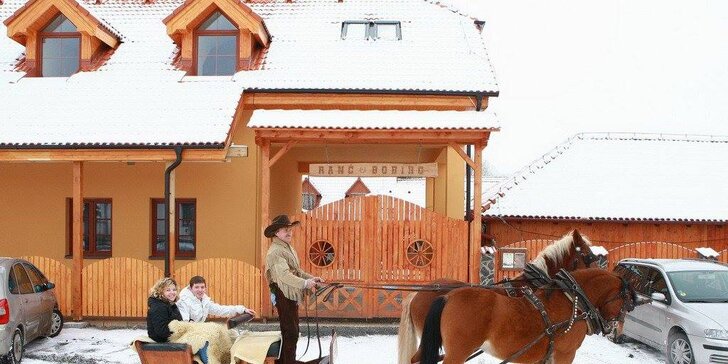 Navštivte Divoký západ: Pobyt s polopenzí i wellness na slovenském ranči