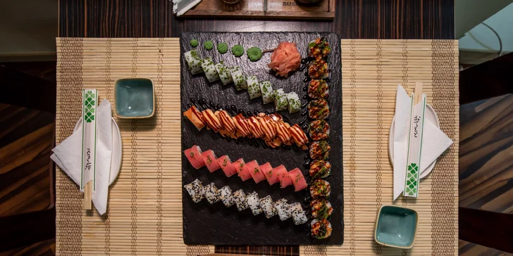 Luxusný zimný sushi set pre 2 – 4 osoby obsahuje 42 lahodných kúskov


