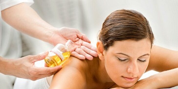 250 Kč za hodinovou relaxační aromaterapeutickou masáž v hodnotě 500 Kč