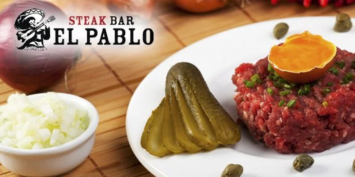 199 Kč za gigantický tatarák (500 g) z pravého uruguayského hovězího! Vynikající maso až pro čtyři osoby se slevou 65 %!