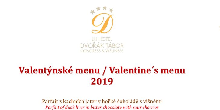 Romantický Valentýn: 2–3 noci v historickém centru Tábora i s parádní večeří
