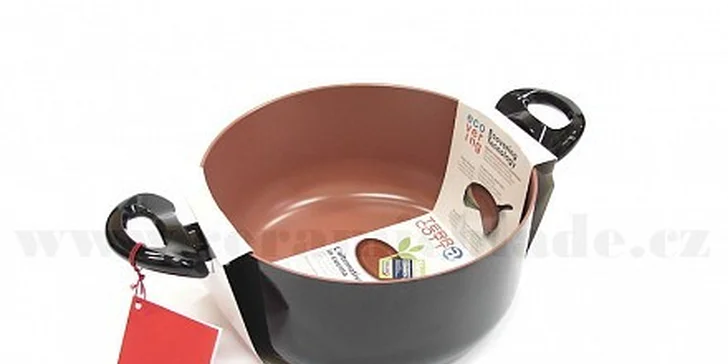465 Kč za hrnec 20cm keramický povrch Ceralon v barvě Terracotta