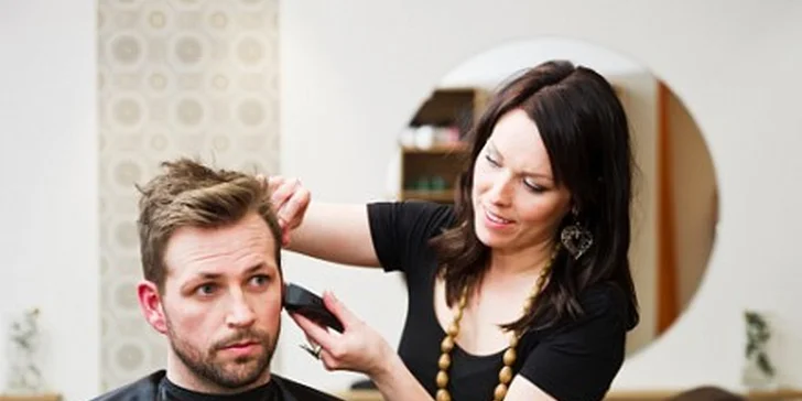 99 Kč za pánské stříhání, mytí, masáž, styling v původní hodnotě 170 Kč