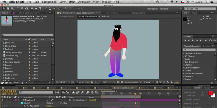 Kurz Adobe After Effects pro začátečníky v kreativní centru Vzletná