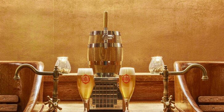 Relax v Kyjovských lázních: kvasnicová nebo chmelová lázeň, pivo i jídlo
