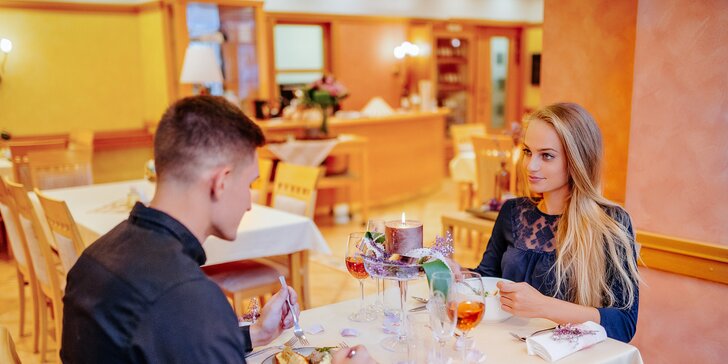 Valentýnský pobyt na jižní Moravě: snídaně i varianty s večeří a wellness