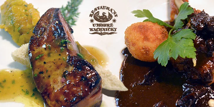 790 Kč za sedmichodové degustační menu PRO DVA v restauraci U Modré kachničky II. Exkluzivní delikatesy v útulné retro restauraci v centru Prahy.