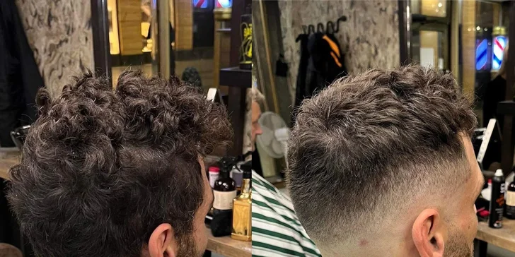  Ten obsahuje vše z kompletního balíčku (střih, úpravu vousů s napařením, styling i nápoj), navíc však přidává celou řadu prémiových služeb a relaxace. 