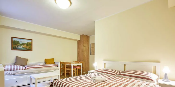 V apartmánu Lanovka 28 nebo Port Jáchymov si odpočinete také až ve čtyřech.