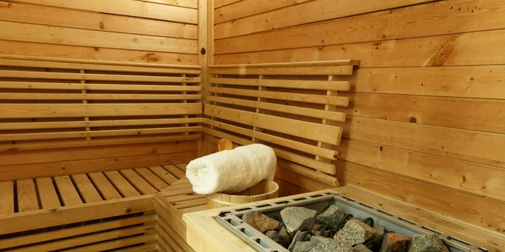 Infrasauna na 60 minut je v ceně pobytu.