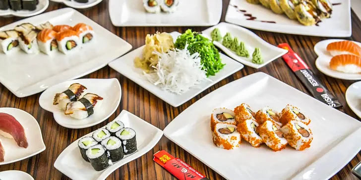 Sushi bašta podle chuti: otevřený voucher v hodnotě 300 nebo 500 Kč