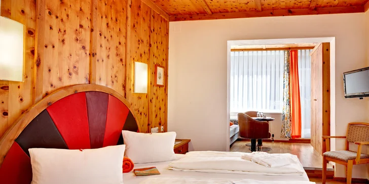 Bydlet budete v komfortním pokoji či apartmánu.