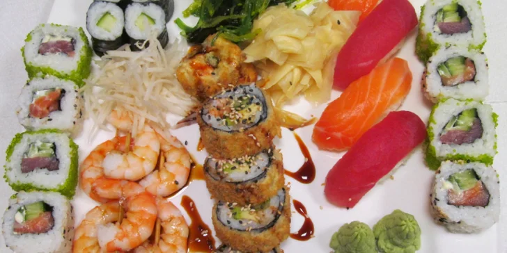 Zajděte do Sushi Miomi na set s 35 kousky. 