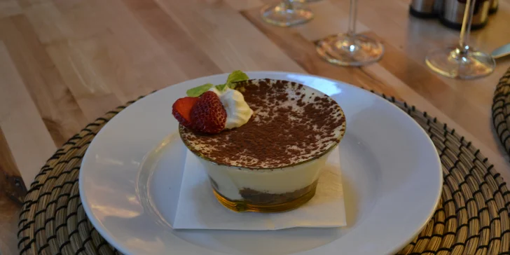 V restauraci nabízí i oblíbené tiramisu.