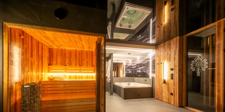 Dokonalý oddych v súkromí vám zaistia wellness prvky ako sauna alebo vírivka priamo v apartmáne