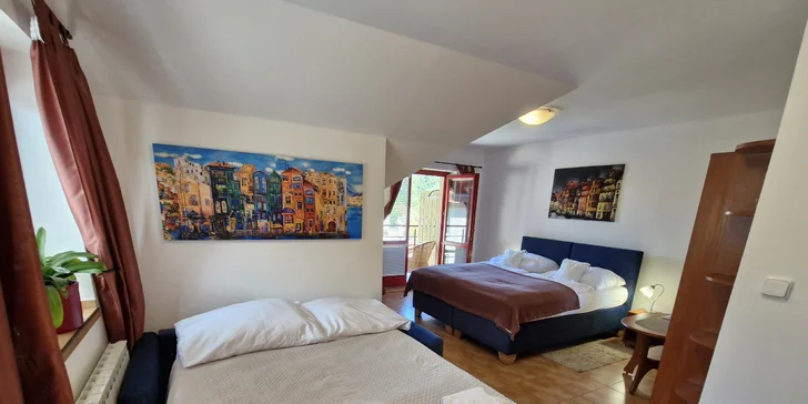 Oby apartmány jsou pro 2 až 4 osoby.
