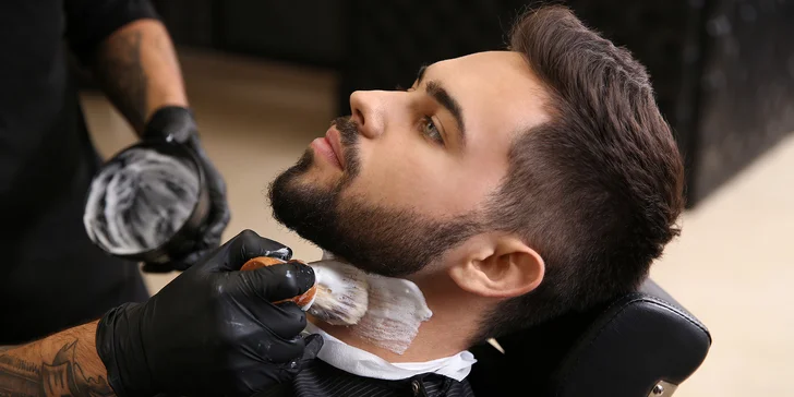 Barber péče pro děti a dospělé: střih vč. stylingu, úprava vousů i obočí i komplet balíček