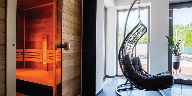 Wellness zahrnuje i vstup do sauny.