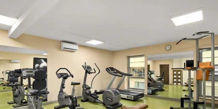 Fitness je v prevádzke 24 h denne a budete sem mať neobmedzený prístup.