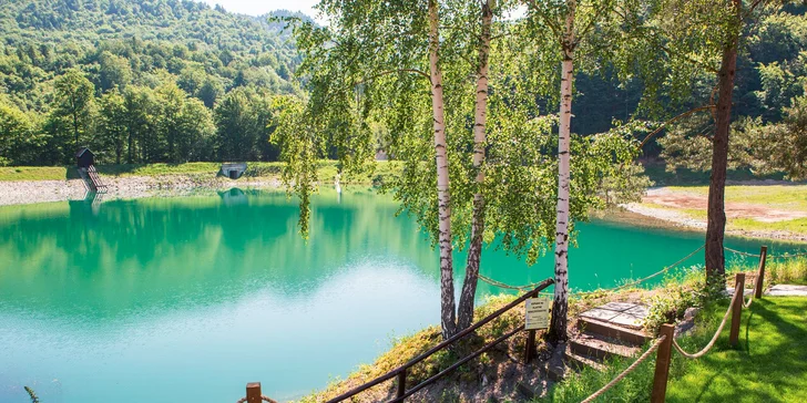 Štiavnické tajchy jsou oblíbeným turistickým cílem.