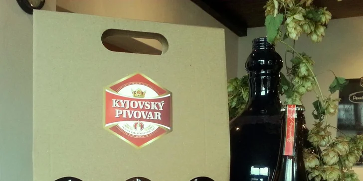 Jednu lahev piva (0,75 l) dostanete i jako dárek.