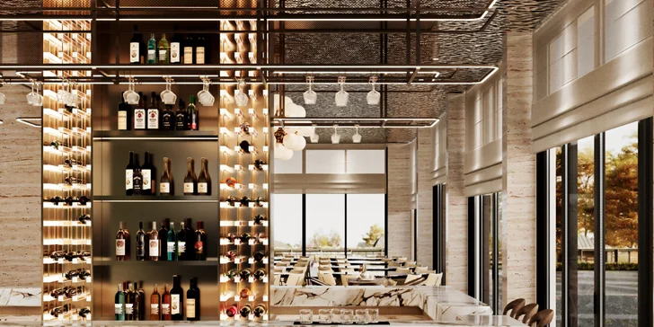 Součástí hotelu je také à la carte restaurace, koktejlový bar Long Island u pláže a lounge bar. 