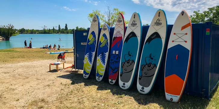 Prenájom paddleboardu na Zlatých pieskoch, hodinka, dve či tri na vode