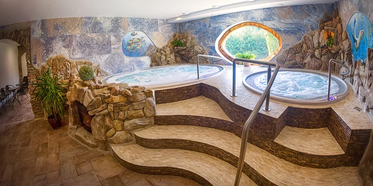 Wellness v resortu Peklo Čertovina: 60 až 90 minut rajské relaxace, vířivky, sauny i bazén