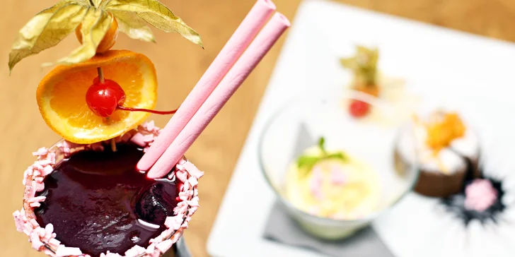 3chodové valentýnské menu s grilovaným baby kuřetem a přípitkem