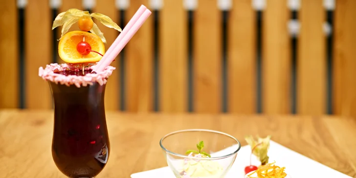 3chodové valentýnské menu s grilovaným baby kuřetem a přípitkem