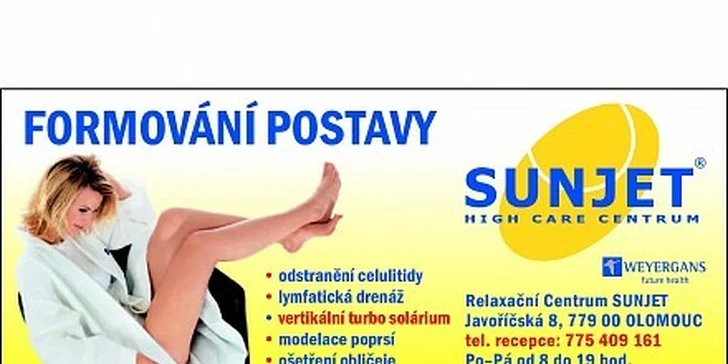 149 Kč za 20 minut opalování ve vertikálním turbo soláriu megaSun T200