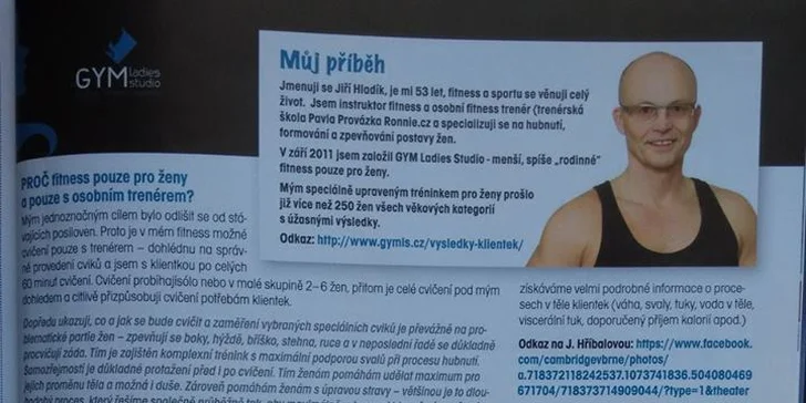 Dejte si do těla pod dohledem trenéra v Gym Ladies Studio: 5 lekcí