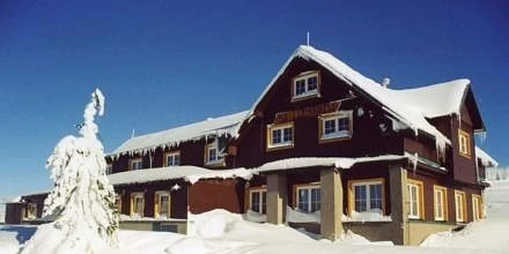 300 Kč za ubytováni v Peci pod Sněžkou 1100 m.n.m v hodnotě 450 Kč