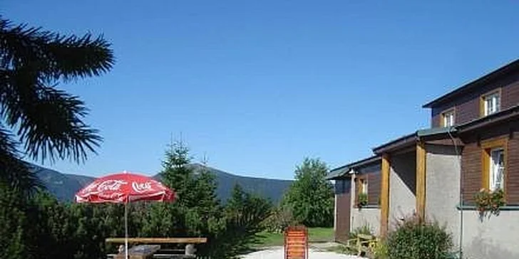 300 Kč za ubytováni v Peci pod Sněžkou 1100 m.n.m v hodnotě 450 Kč